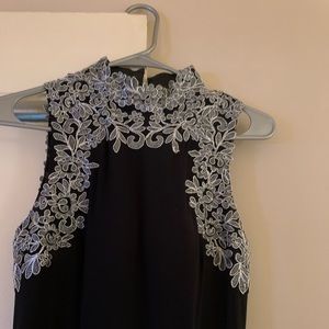 Black and Silver sequined elegant dress